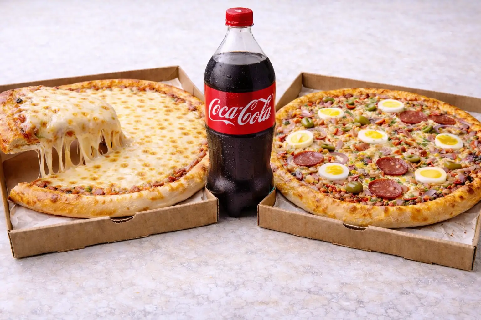 2 Pizzas G + Refri 2L
